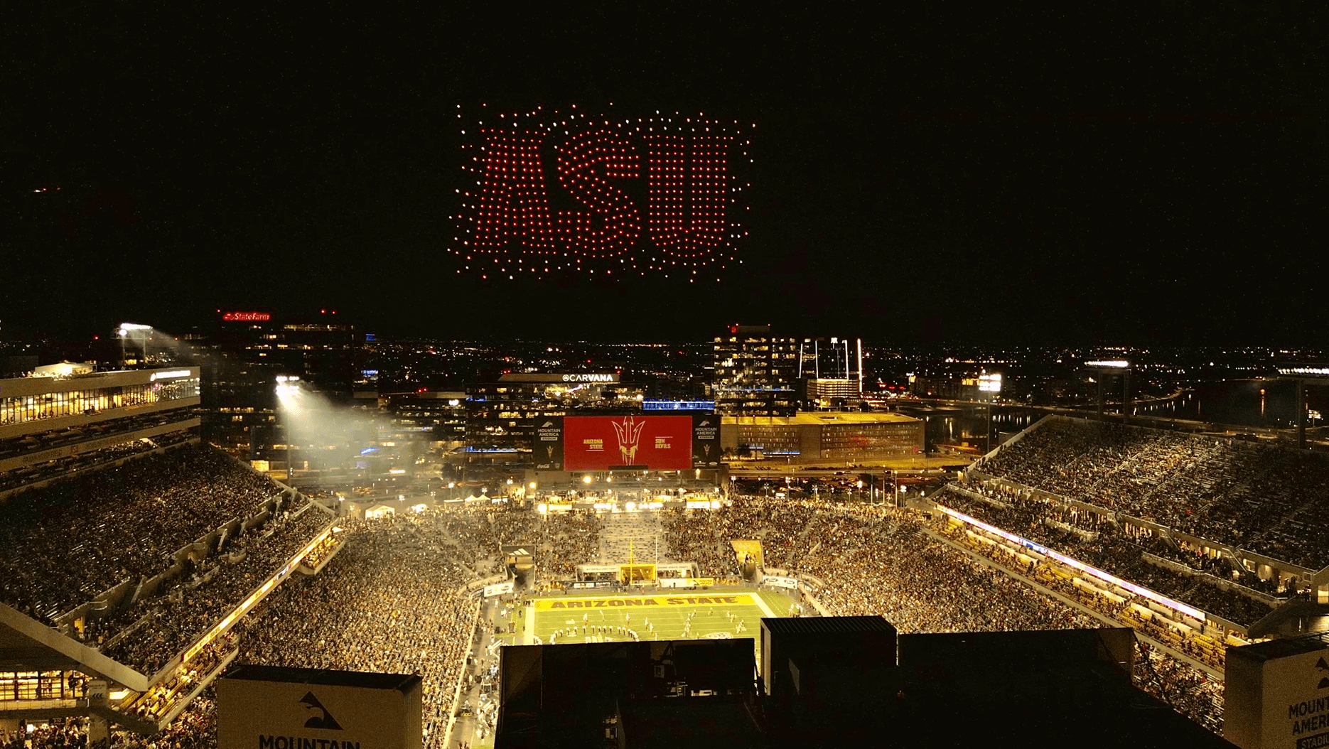 ASU Students Design a 600 Drone Halftime Show in a new Academic Partnership with Nova Sky Stories